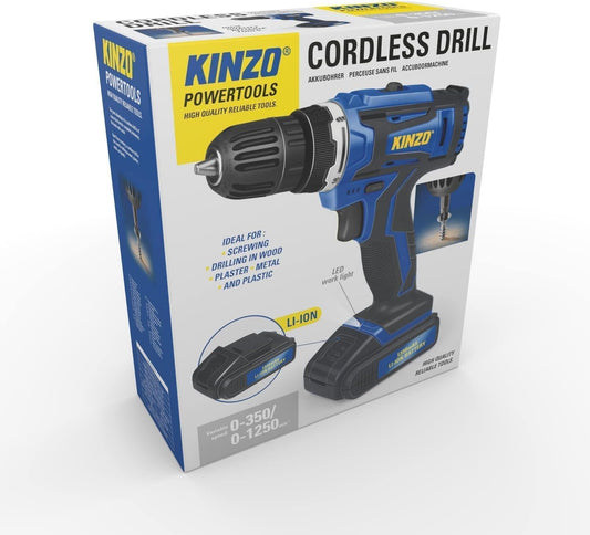 Trapano Avvitatore elettrico professionale senza fili inclusa batteria ioni di litio e caricatore